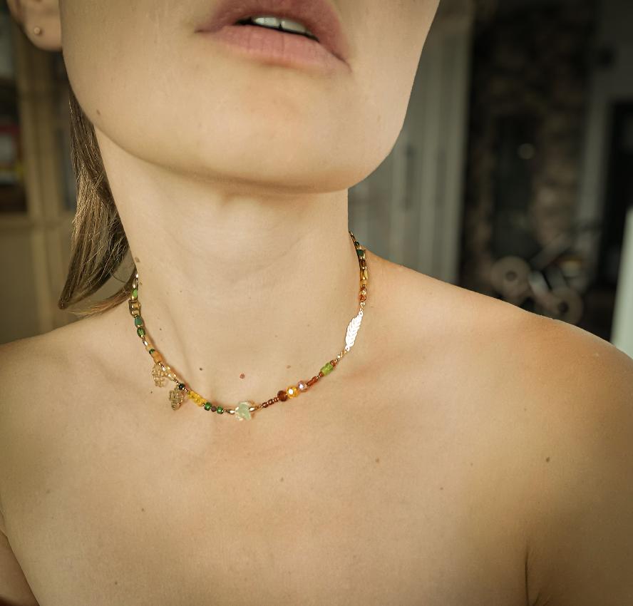 Demeter necklace, fertility goddess jewelry