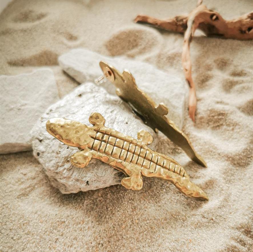 Crocodile Motif Earrings Gold
Gift Ideas for Egyptology Fans
Handmade Egyptian-Inspired Accessories