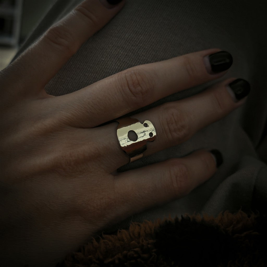 Brass Ring Inspired by the Varna Amulet — Archaeological Jewelry | Ancient Inspiration