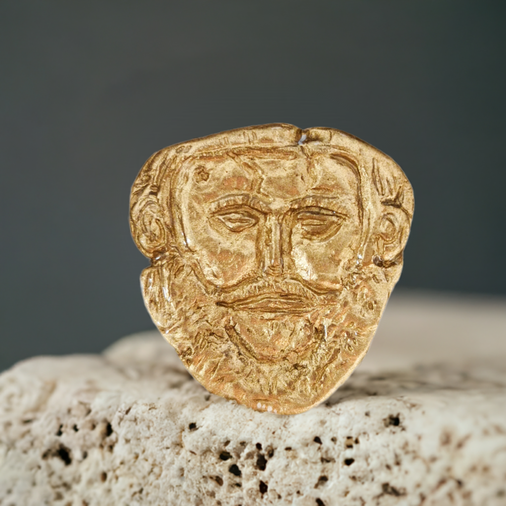 Broszka Agamemnona – Złota twarz mitologicznego króla Argolidy