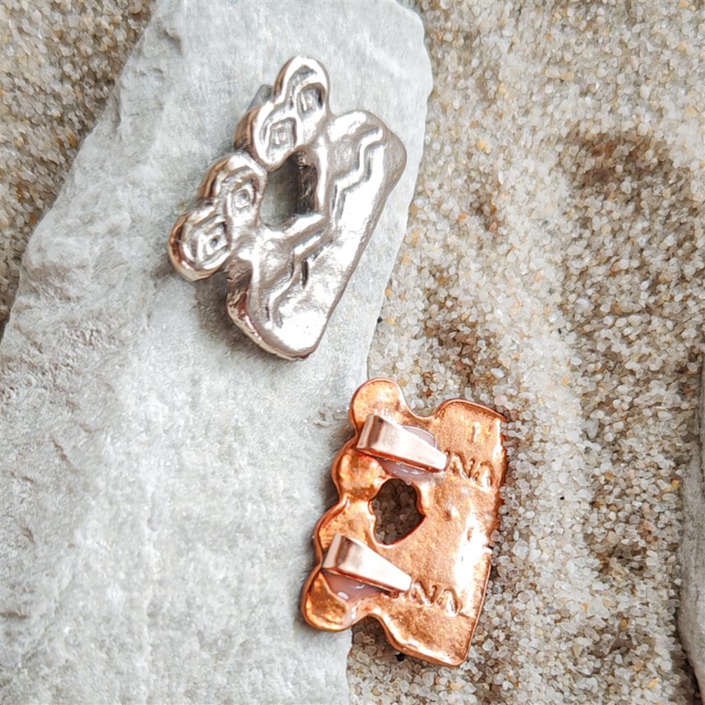 Eye Idol Pendants – Pair from Tell Brak, Handmade Jewelry | Perfect Gift for Couples or Friends
