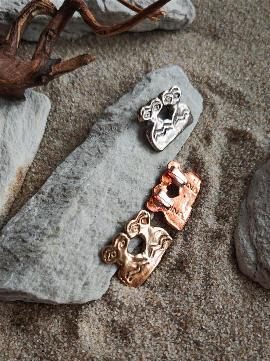 Eye Idol Pendants – Pair from Tell Brak, Handmade Jewelry | Perfect Gift for Couples or Friends