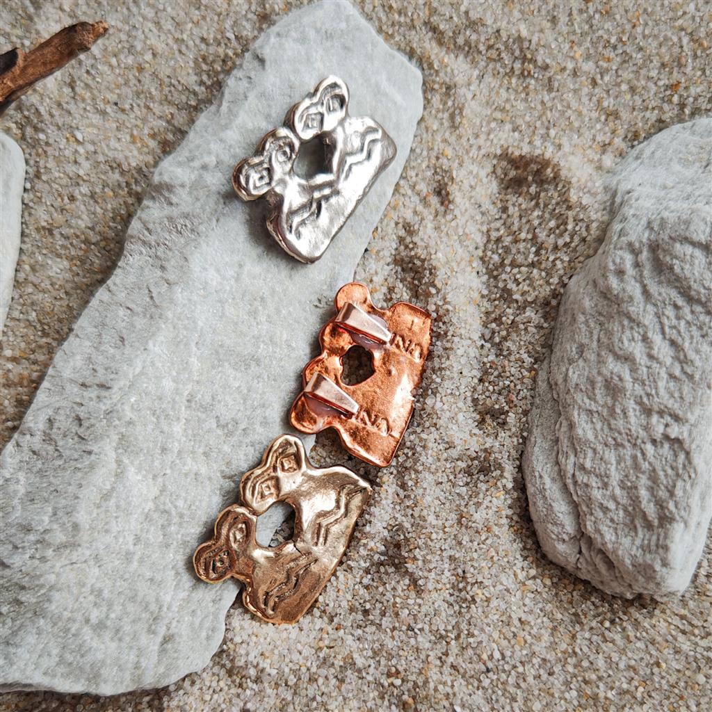 Eye Idol Pendants – Pair from Tell Brak, Handmade Jewelry | Perfect Gift for Couples or Friends