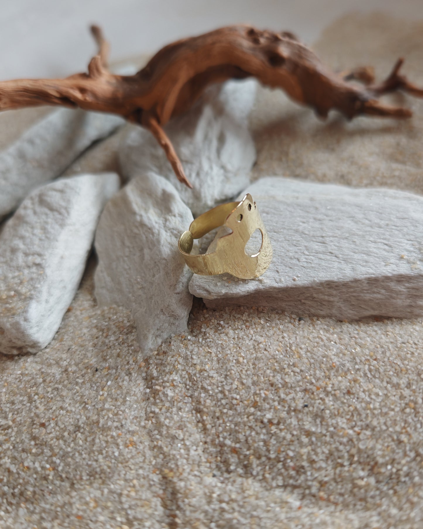 Brass Ring Inspired by the Varna Amulet — Archaeological Jewelry | Ancient Inspiration