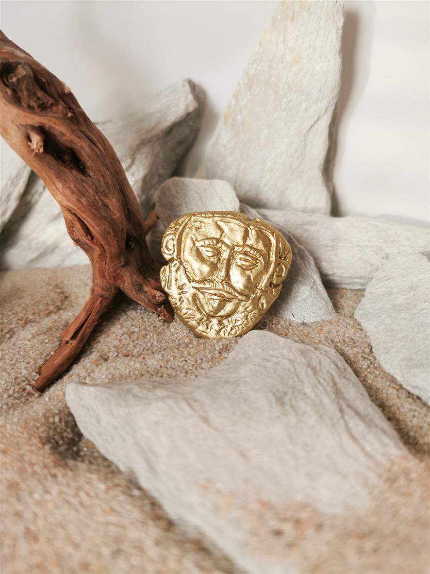 Agamemnon Brooch – Gold Face of the Mythological King of Argolis